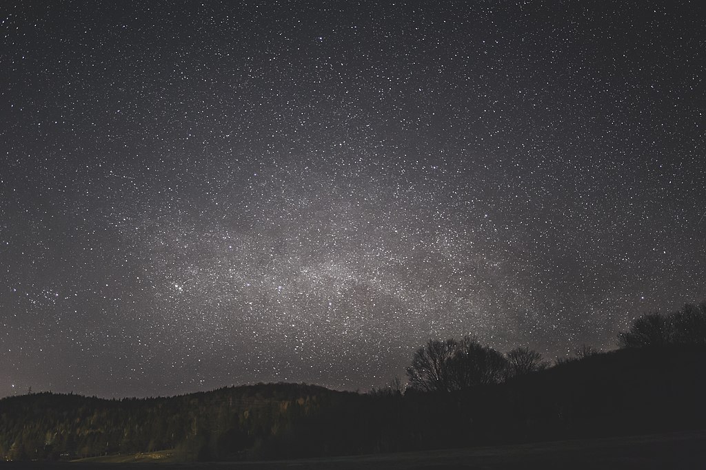 Image shows the night sky filled with stars - 